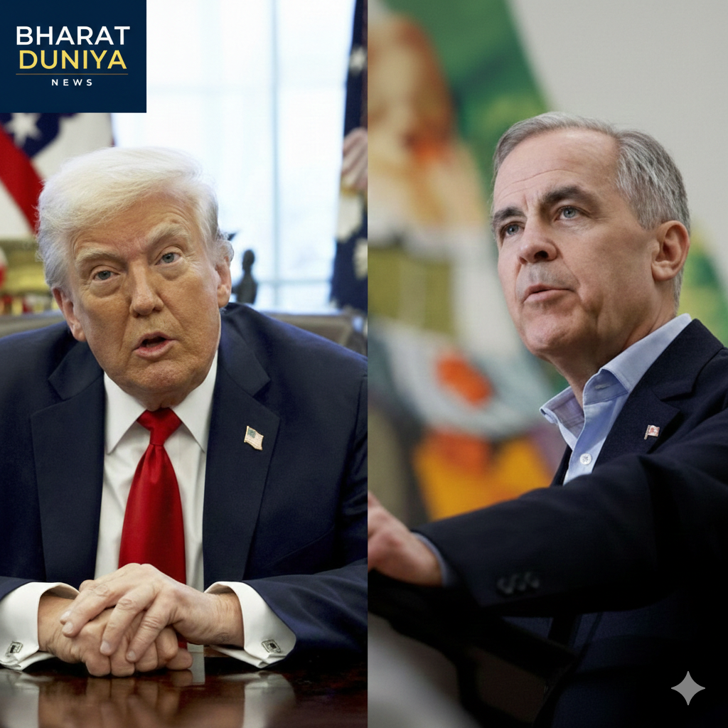 Donald Trump warns Canada over China trade deal, threatens 100% tariffs — US-Canada trade dispute 2026