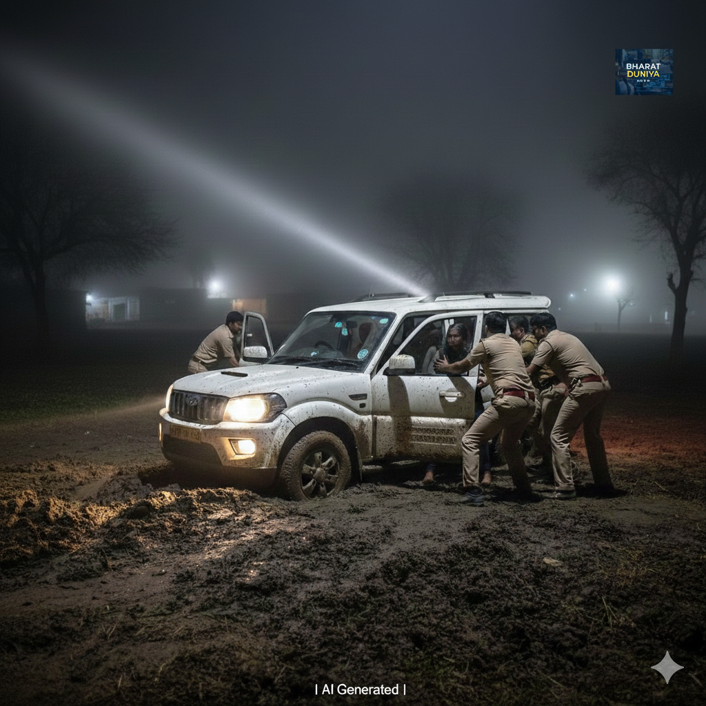 गुरुग्राम लियोपार्ड ट्रेल अपहरण मामले में स्कॉर्पियो रेस्क्यू